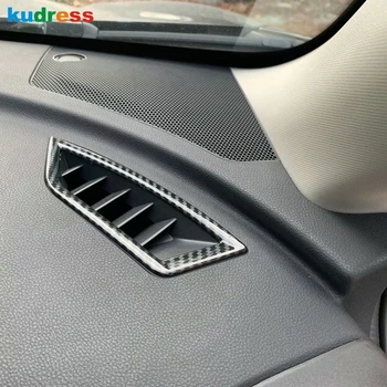 За Subaru Forester SK 2019 2020 Carbon Fiber Car Interior Front Air Vent Cover Trim AC Outlet Decoration Trim Frame аксесоари