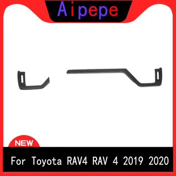 За Toyota RAV4 РАВ 4 2019 2020 интериорни аксесоари от въглеродни влакна предната страна на климатик отдушник изходна капак завърши стикер