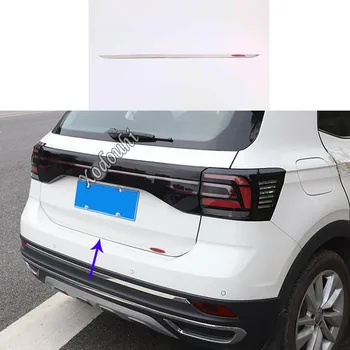 За Volkswagen VW T-cross Tcross 2018 2019 2020 кола от неръждаема стомана задната врата долната капака на багажника капака на багажника тапицерия на рамката