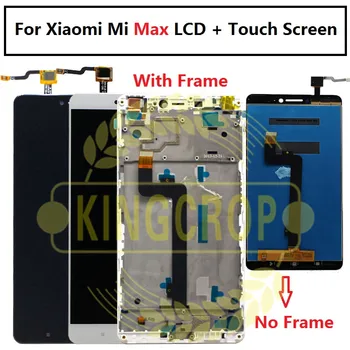 За Xiaomi Mi Max LCD Display Touch Screen Digitizer Събрание за Xiaomi Mi Max 2 LCD Max2 Max 3 подмяна на екрана на черно-бял