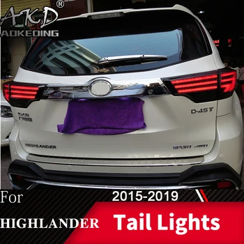 За автомобил Toyota Highlander Kluger-2020 задна светлина led фарове за мъгла дневни ходова светлини DRL тунинг аксесоари за автомобили задни светлини