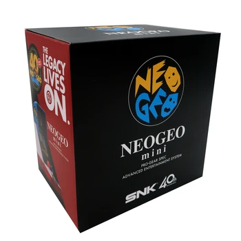 за игралната конзола NeoGeo Mini свържете се с батареям смартфон функция джойстик стил контролер стерео говорители с 3,5-инчов дисплей