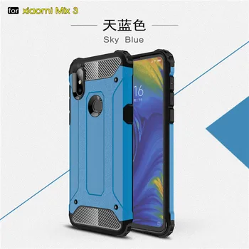 За капак Xiaomi Mi Mix Case 3 антидетонационный здрава Броня калъф за Xiaomi Mi Mix 3 Силикон телефон броня Case за Xiaomi Mi Mix 3