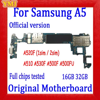 Заводска отключване за Samsung GalaxyA5 A510F A520F A500F A500FU A530F A5000 дънна платка с пълна чип логическа такса Безплатна доставка