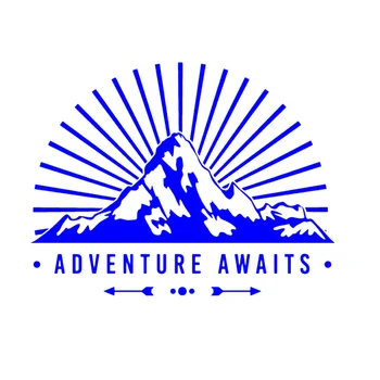 Залез планина серия от приключения чака стикер стикер е подходящ RV Campervan Каравана на Колела