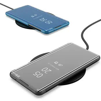 Защитен калъф за Iphone 12, 12 Pro, 12 Pro MAX, 12 MINI Clear View флип-надолу капачката защита от надраскване и огледален ефект