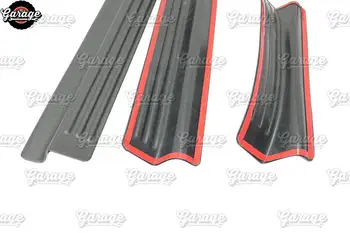 Защитни капаци на вратите прагове за Kia Rio 4 2017-ABS пластмасови подложки аксесоари защитни плочи драскотини стайлинг автомобили, тунинг