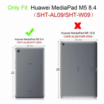 Здрав хибриден тежкотоварни Броня калъф Huawei Mediapad M5 8,4 инча SHT-AL09 SHT-W09 Funda гумена спортна Силиконова капачка+фолио+дръжка