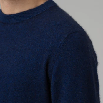 Зима мъжете скокът на кашмир и вълна вязаный пуловер О-образно деколте с дълъг ръкав, пуловери мъжки 2016 нови пуловери голям размер дрехи