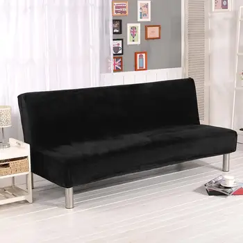 Зимна плюшено калъфче за разтегателни дивана All-inclusive Slipcover For Sofa Without Armrest No Handrail Sofa Cover Three Seat Capa De Sofa