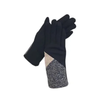Зимни дамски ръкавици модерни ръкавици ръчен ястия нови супер мека ликра голям размер ръкавици за Спорт на открито шофиране езда черен 202