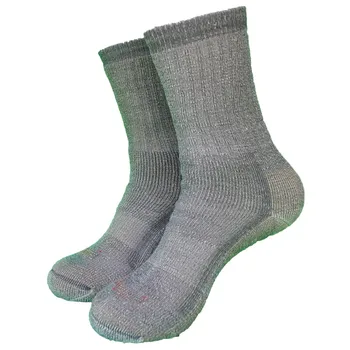Зимни топли сиви 80% мериносова вълна, дебели спортни чорапи на открито туризъм Мъжки чорапи (1 чифт)