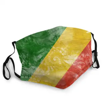 Знаме на Република Конго моющийся печатни устата маска за лице против мъгла на прах доказателство за Зимна защита на кутията респиратор за мъже Уста
