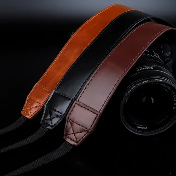 Изкуствена кожа DSLR фотоапарат каишка на шийката на каишка за Sony a9 A7 II III A7R A7S A77 A99 RX10 A6500 A6300 HX400V HX400 HX300 H400