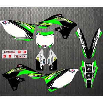 Индивидуални екип състезателни номер графики етикети етикети за Kawasaki KXF250 2004-2019 / KXF450 2006-2020 / KX65 2000-2020