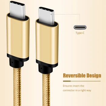 Кабел USB Type C 2.4 C USB to USB-C кабел за Samsung Galaxy S9 Note 9 бързо зареждане на кабел Type C за Oneplus USB 3.0 кабел