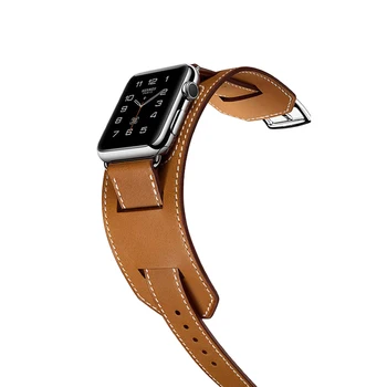 Каишка за apple watch 6 band 44 мм 40 мм Apple Watch Band 42 мм 38 мм кожена гривна линия за iWatch 6 SE 5 4 3 2 1 аксесоари