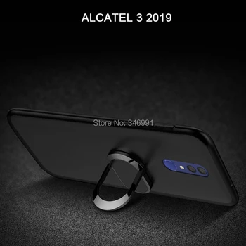 Калъф за Alcatel 3 2019 5053Y 5053D 5053K Case luxury 5.94 инчов Soft Black Plastic Корпуса for Alcatel 3 2019 калъфи за телефони