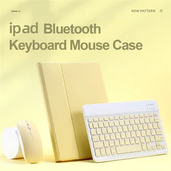 Калъф за iPad Mini 5 Калъф за iPad Mini 4 Mini5 7.9 инча, Bluetooth клавиатура мишка кожа за iPad Mini 2019 Case Smart Cover