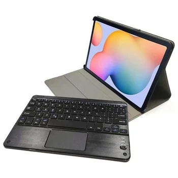 Калъф за клавиатурата на Samsung Galaxy Tab S7 11 2020 Funda T870 T875 ПУ Leather Stand Case Cover Тъчпад Bluetooth Keyboard Cover