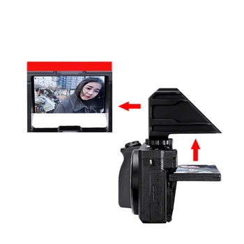 Камера Vlog Selfie Flip Screen скоба видеозаснемане обратното огледало за употреба за Sony за Fujifilm XT2 XT3 XT20 XT30 камери