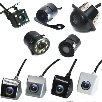 Камера за обратно виждане на автомобила 4 LED Night Vision Reversing Auto Parking Monitor CCD водоустойчив 170 градуса HD видео