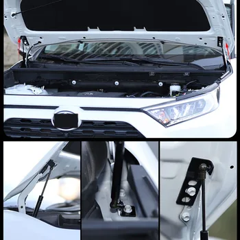 Капак на двигателя хидравличен прът специална модификация на части кола украса за Toyota RAV4 РАВ-4 2019 2020 2021 автомобилни аксесоари