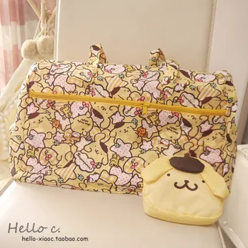 Карикатура Жени Hello Kitty Пътна Чанта Пудинг Куче Anpanman Портативен Сгъваем Багаж Чанта Пътни Чанти Чанта За Количка Чанта