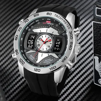 КАТ-WACH fashion мъжки военни часовници на 50 метра водоустойчив часовник LED кварцови часовници спортни часовници за мъже Relogios Masculino watch