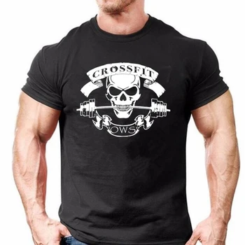 Качество памук, мъжка тениска за мъже casual тениска Homme Summe CROSSFIT design тениски мъжки тениски, Мъжки дрехи