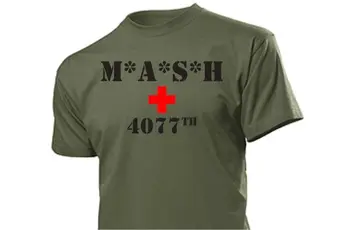 Каша 4077 T-Shirt M A S H 4077Th 9 10 / 12Fta. S. H. размера на армията на САЩ, медицински нови мъжете 2020 печат летни блузи правят тениски