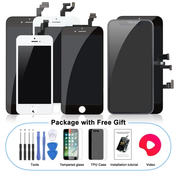 Клас АААА за iPhone 5G 6 6S 7 8 Plus LCD с идеална 3D touch screen Digitizer Събрание за iPhone 5C 6S 7 8 Display Pantalla