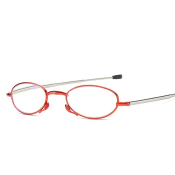 Класически анти-синя светлина дамски очила за четене ретро квадратна метална дограма за мъжки очила за четене далекогледство+1.0.+1.5.+2.0.+2.5.+3.0.