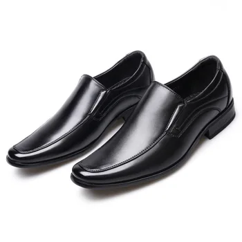 Класически бизнес мъжки модел обувки модерен елегантни официални сватбени обувки мъжки слипоны офис оксфордские обувки за мъже 2020