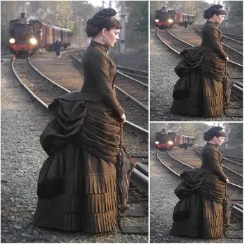 Клиентът е-е!На 17 век старинни костюми steampunk рокли готик рокля Възраждането рокли cosplay Хелоуин рокли C-1200
