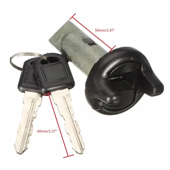 Ключа за запалване прекъсвач цилиндър заключване + 2 ключа за Pontiac / GMC / GM / Chevy LC1353 702671 пластмаса и метал сребро