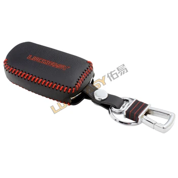 ключовото дело за honda crv cr-v 2012 2013 истински кожена притежателя на портфейла на капака на ключ за кола