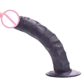 Кожата на реалистичен пенис супер дълъг вибратор здравословен PVC гъвкав с мощна вендузата изкуствен пенис женски мастурбатор секс играчка