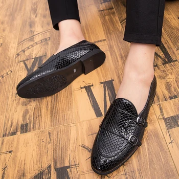 Кожени мокасини Мъжки обувки slip on мода мек дизайн на бизнес обувки мъжете апартамент мъжки ежедневни офис градинска обувки, мокасини о5
