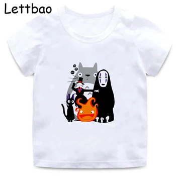 Козметична тениска Totoro Studio Ghibli Kids Tumblr Fashion Сладурско Аниме Tee Shirt Camiseta Graphic Children ' s Върховете градинска облекло