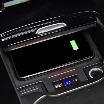 Колата QI безжично зарядно 15 W безжичен телефон, зарядно устройство, зарядно устройство ще захранване на табела за Mercedes Benz CLA 2020 W177 W247 AMG A35L GLB 2019 2020