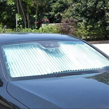 Колата выдвижное на предното стъкло anti-UV предни слънцезащитен блок авто задна сгъваема завеса 46/65/70/см козирка
