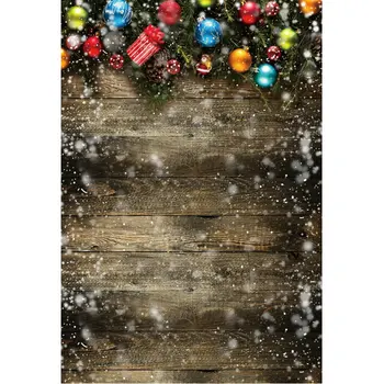 Коледа е начало партия декор на фона балон подарък кутия Коледна елха банер дървена дъска фон украсете празнично настроение