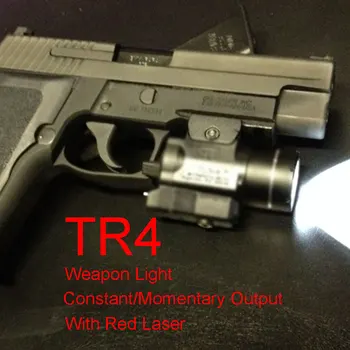 Компактен тактически оръжия фенер TLR с червен лазерен мерник е подходящ за почти 1911 CZ Глок 2 4 HK USP лазерен фенерче