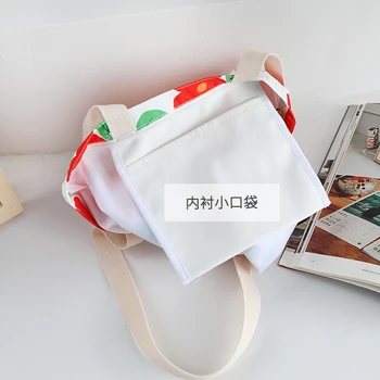 Корейски Цветен Принт Чанта През Рамо Мода Bolso Bandolera Mujer Голям Купувач Чанта Дамска Чанта Bolsa De Ombro