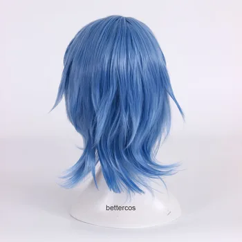 Кралство сърцето III Аква cosplay перука кратък син стил устойчиви синтетични на косата на перука + перука Cap