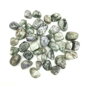Красив 100 грама натурален зелен изумруд благоприятен jade Crystal срина полирани камъни декор природни кристали кварц