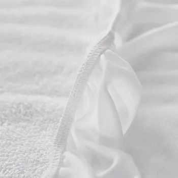Кърпа кърпа, чаршаф комплект спално бельо двоен непромокаеми чаршафи 150 капачка анти-кърлеж с еластична лента покривки дишащ памук за дома