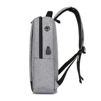 лаптоп раница USB Оксфорд за 17-инчов човек раница, чанта водоустойчива бизнес plecak младежта чанта училище пътуване Mochila masculina