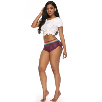 Летни дамски секси къси панталони за йога цветни шорти за бягане Плячка Gym Sport Short Fitness Workout Mujer Pantalon Deporte Sports носете